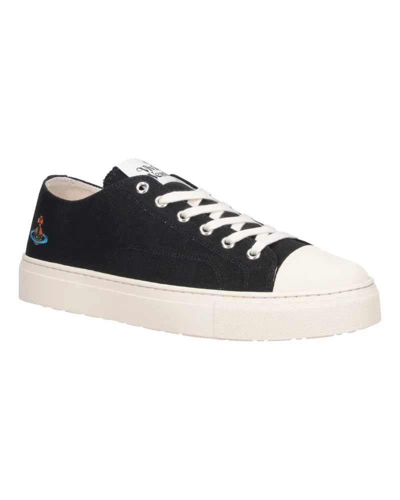 Vivienne Westwood Men's Sneakers Black Cotton Black