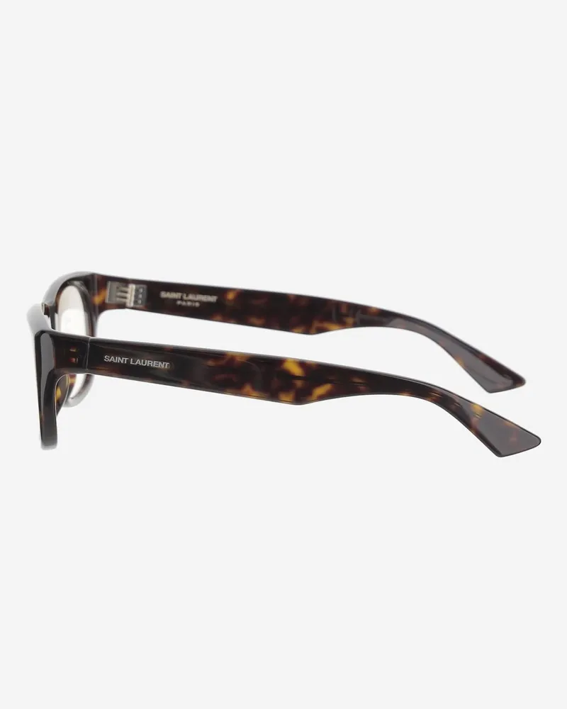 Saint Laurent Women's Romy Sunglasses Dark Brown Acetate. Nylon Brown