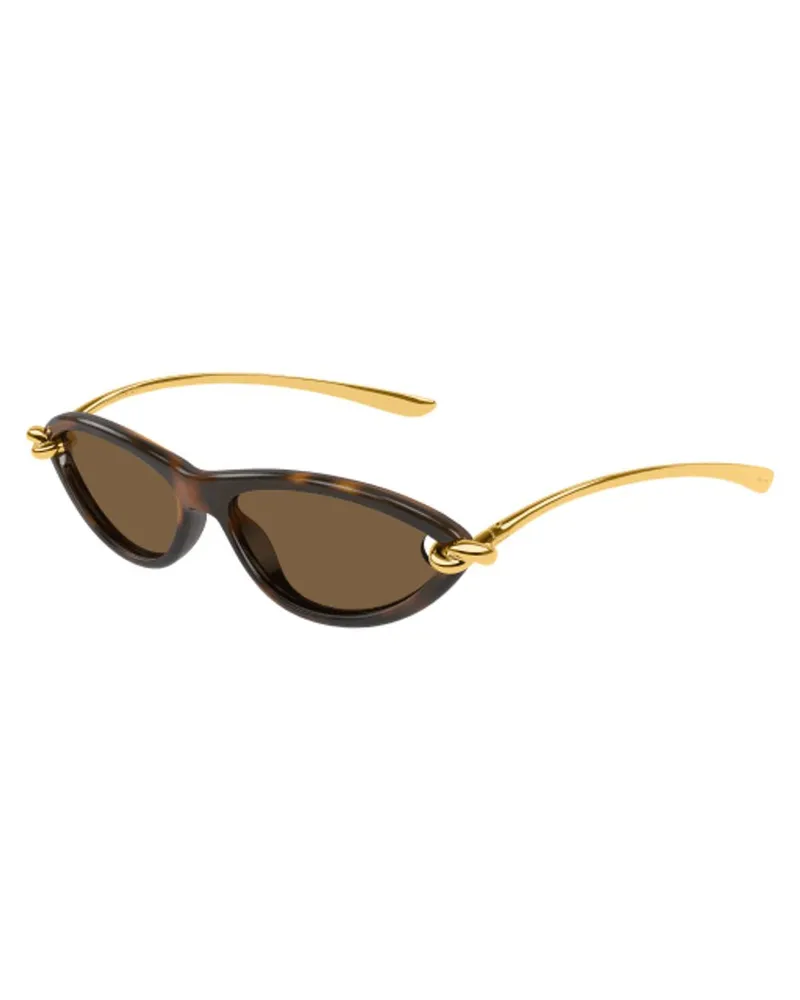 Bottega Veneta BV1390S002 Sunglasses — Gold Gold