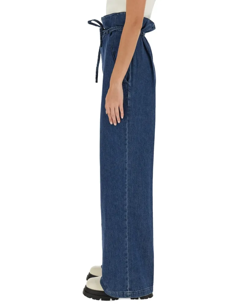 BOYISH Palazzo Cotton Jean — Blue Blue