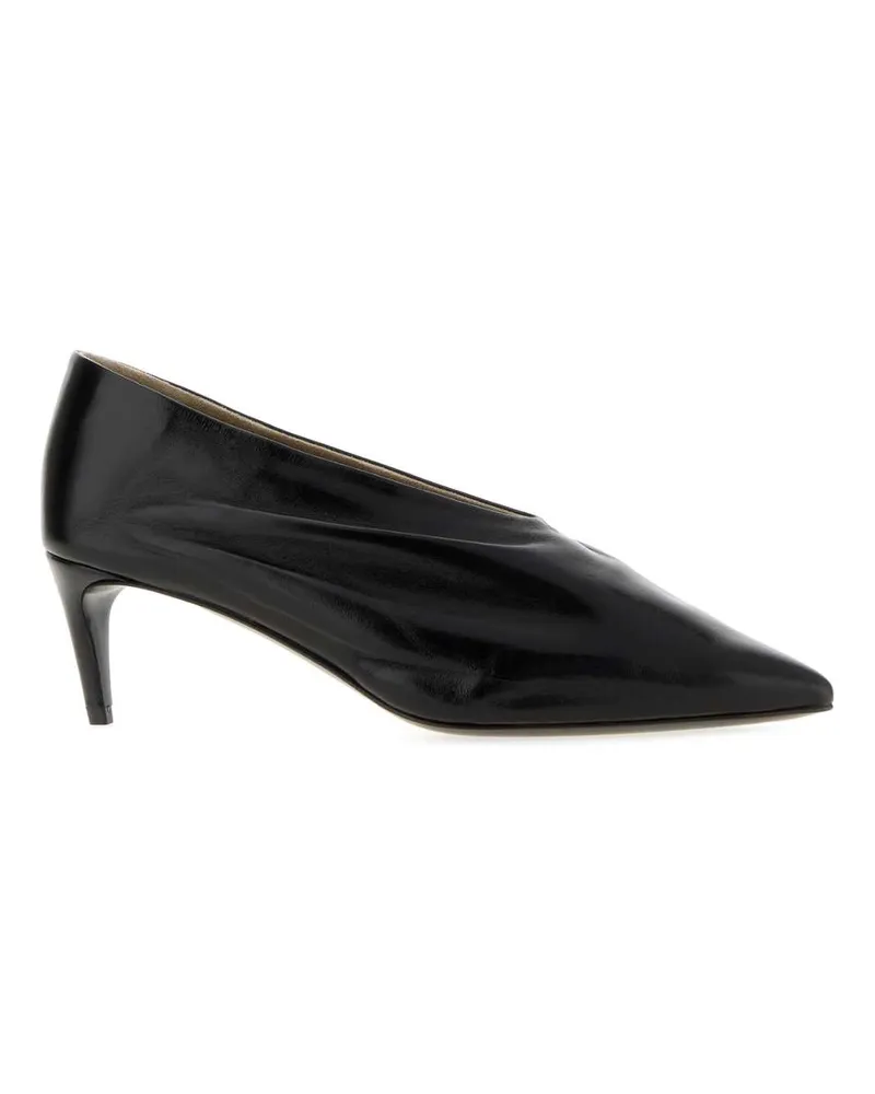 KHAITE Women's Black Leather Miriam Pumps Upper: Cl Sole: Scarpe Con Tacco High Heel Shoes Black