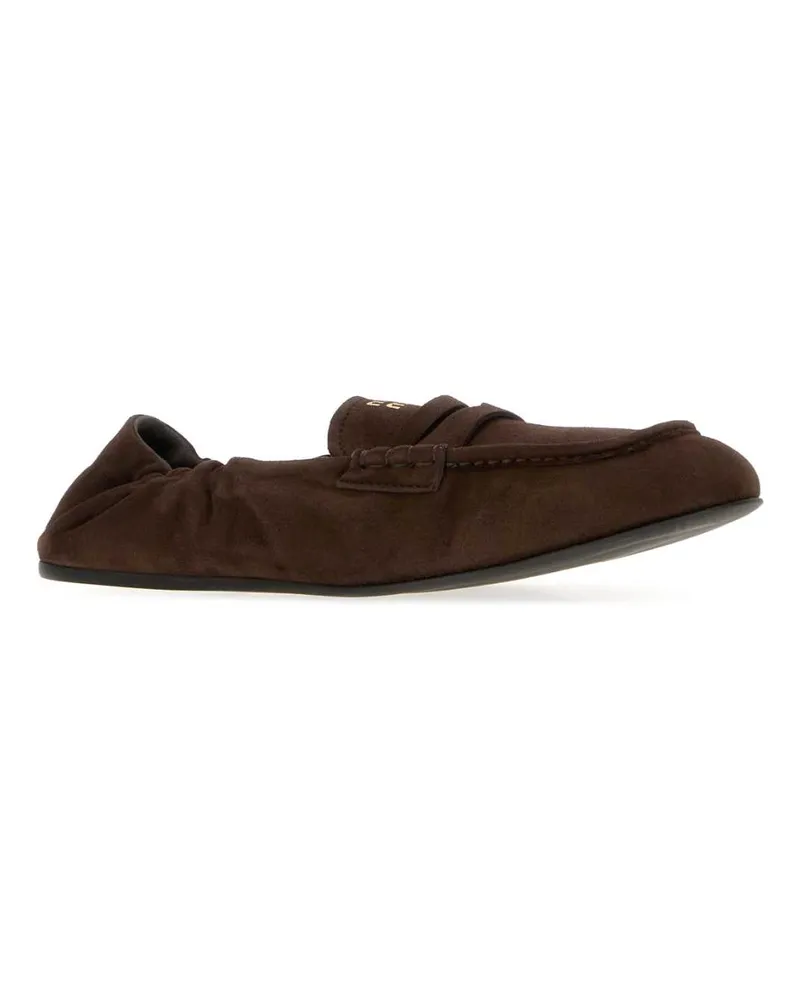 Miu Miu Moro Mocassini Loafers Brown
