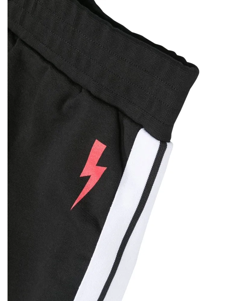 Neil Barrett 100% Cotton Bermuda Shorts — Black Black