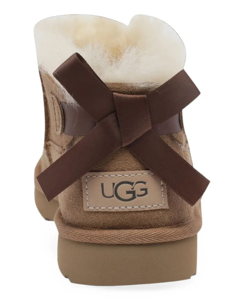 UGG Ultra Mini Bailey Bow Slipper — Tan Tan