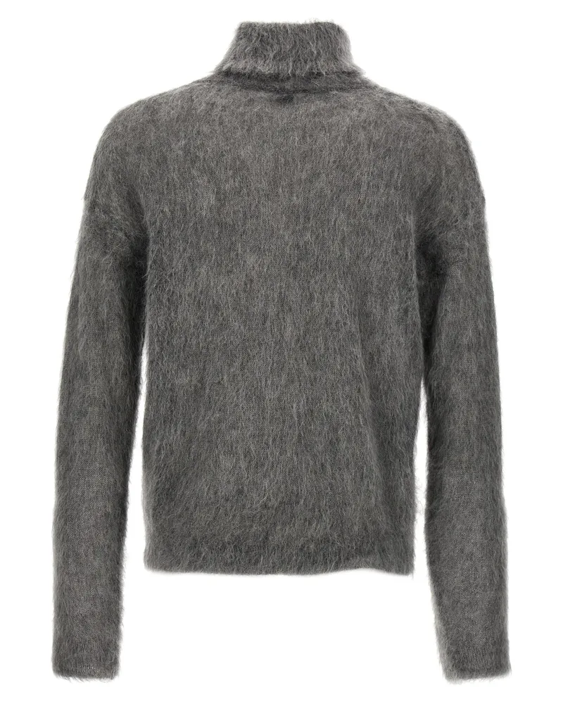 Saint Laurent Men's Gray Wool Cardigan Clothing Gray