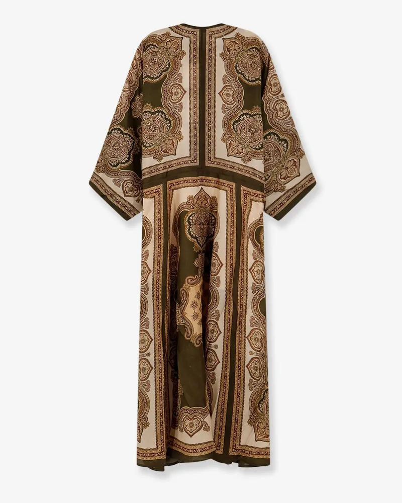 Zimmermann Women's Tunic Dress Mahon Silk Brown Brown
