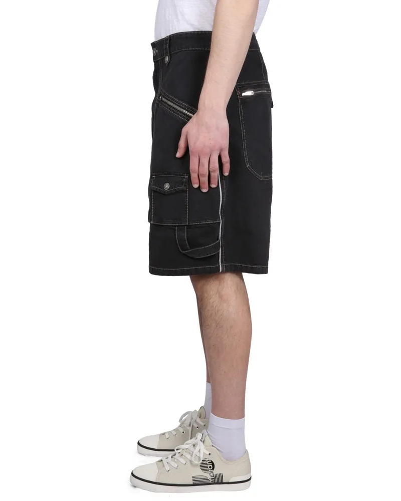 Isabel Marant Denim Bermuda Shorts — Black Black