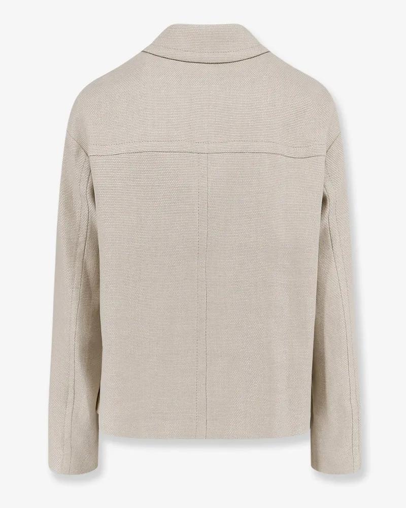 Max Mara Women's Jacket Smmdattero Linen And Cotton Beige Beige
