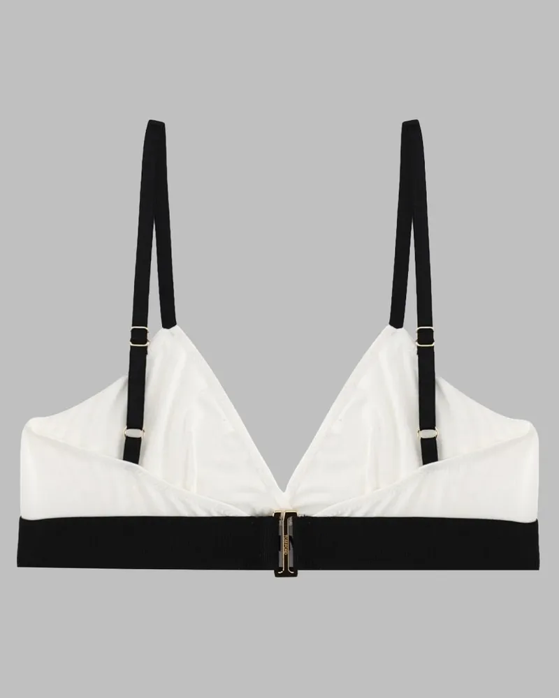 Tom Ford Logo-Detailed Modal Bralette — White White