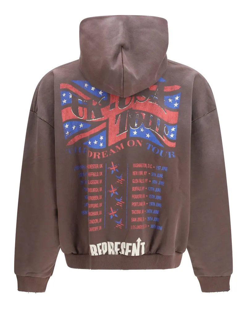 REPRESENT Dream On Hoodie — Brown Brown
