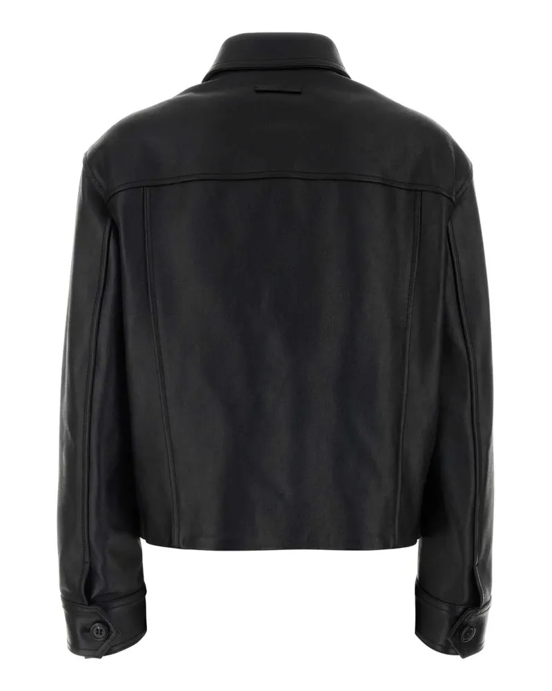 Marni Suede and Leather Colorblock Jacket — Black Black