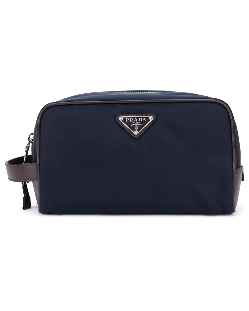 Prada Re-Nylon Travel Wallet — Navy Navy