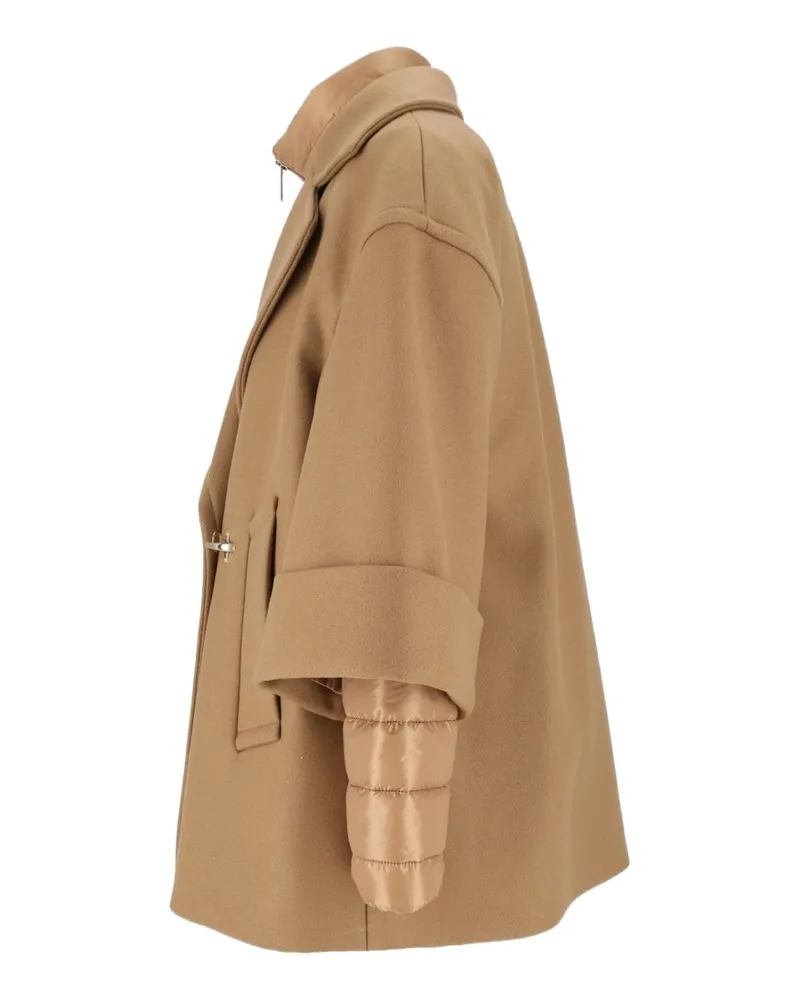 Fay Wool and Cashmere Cape Coat — Camel Camel