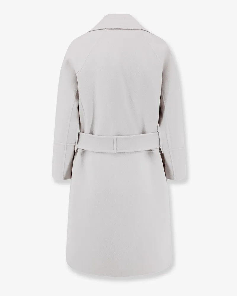 Max Mara Women's Coat Arona Pure Virgin Wool White White