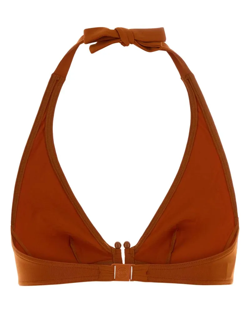 Eres Women's Orange Stretch Nylon Noctambule Bikini Top Rouille Exterior: Elastane Costumi Da Bagno Swimwear Orange