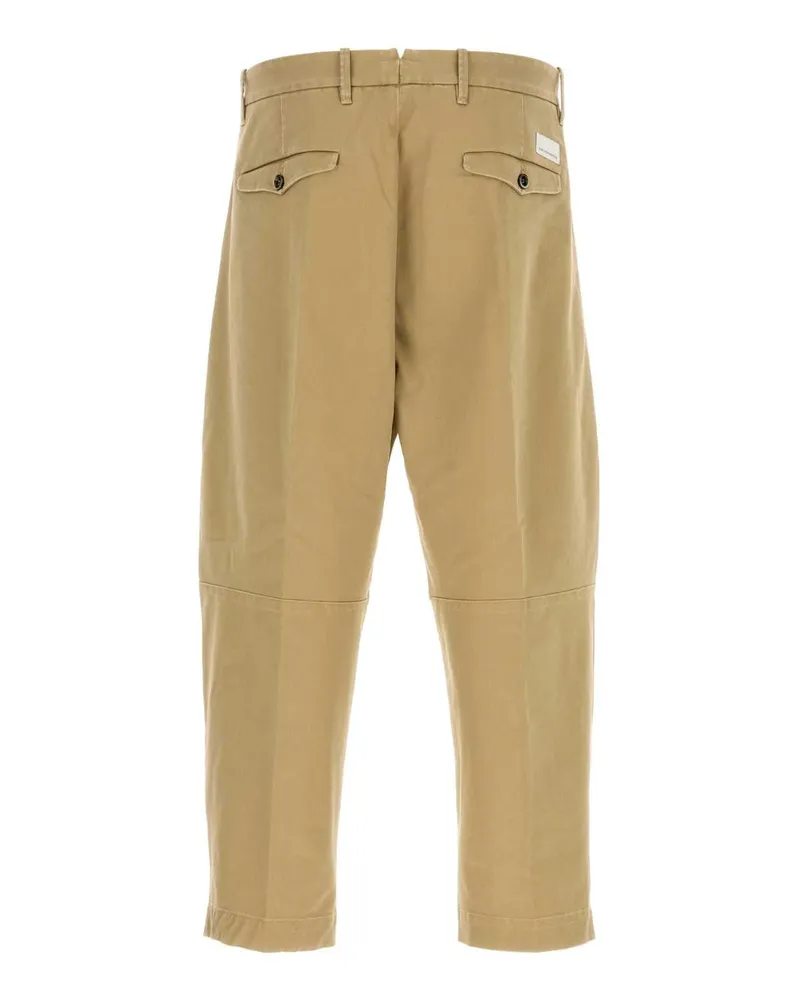 nine:inthe:morning Men's Beige Cotton Blend Giulio Pant Exterior: Polyurethane Pantaloni Trousers Beige