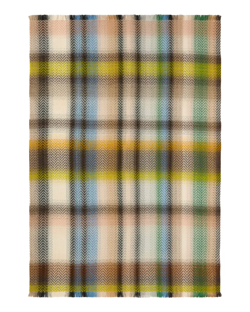 Missoni Unisex Check_new Plaid 130x190 Beige Multicolor Acrylic; Wool Ovis Aries Extras Multicolor