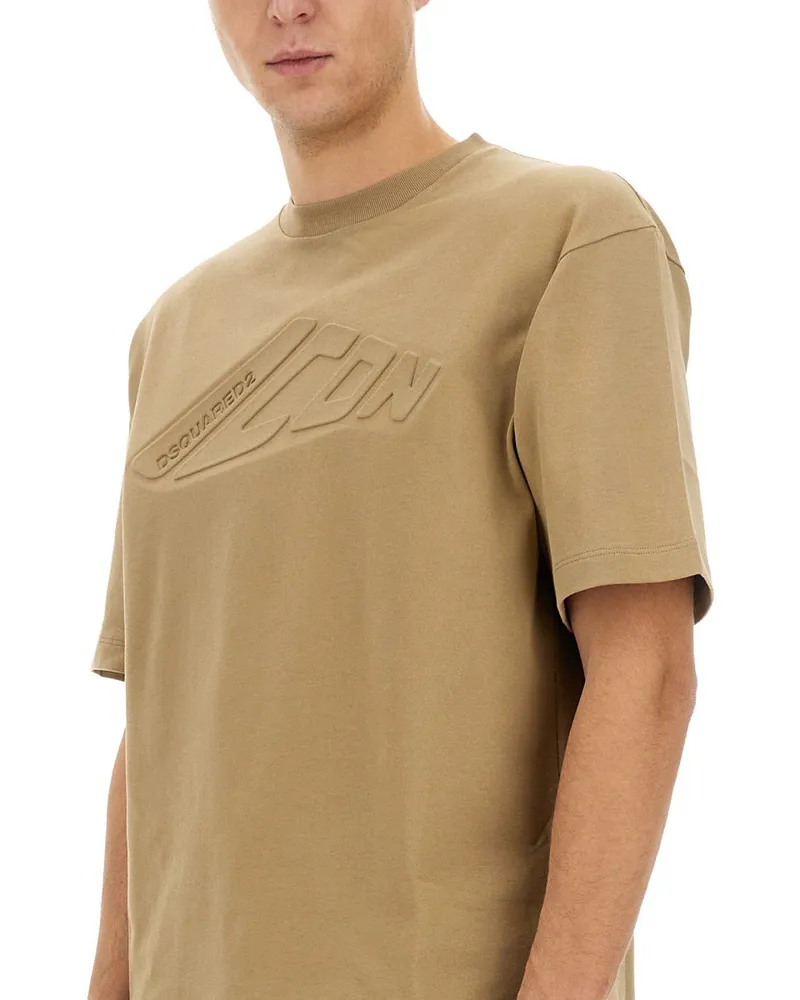 Dsquared2 Icon T-Shirt — Beige Beige