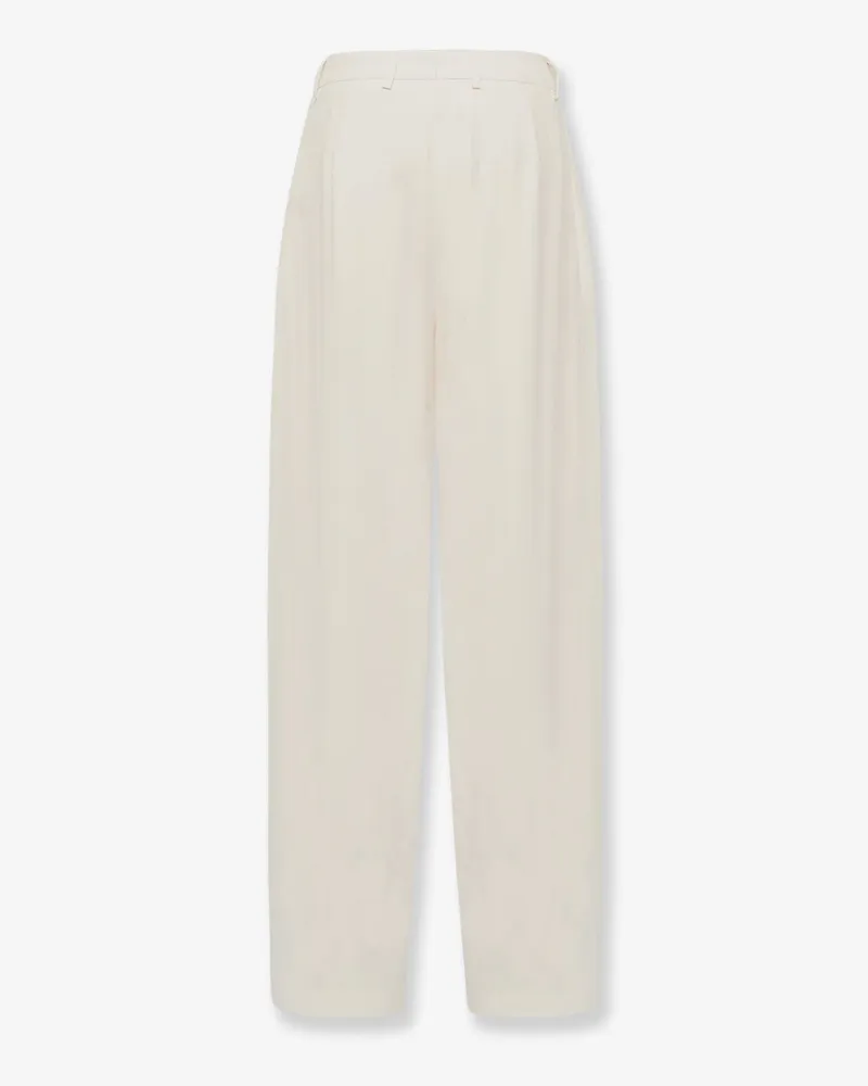Laneus Women's Trousers White Viscose White