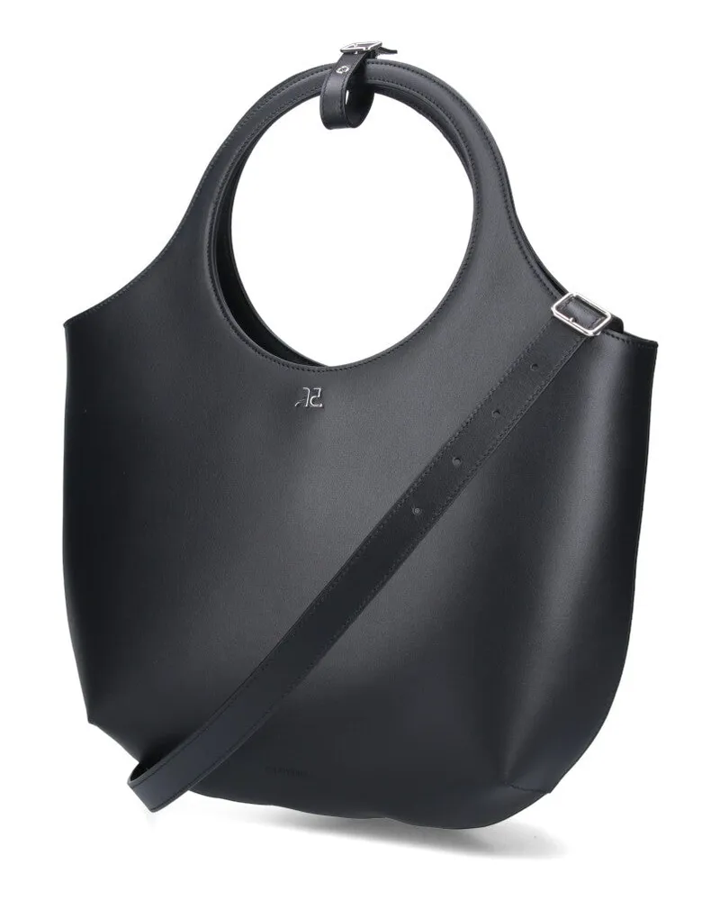 Courrèges Women's Bags Black Main Material: Calfskin Black