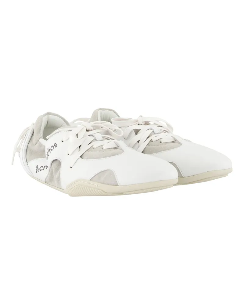 Acne Studios Men's Sneakers -  Leather White Lambskin Shoes White