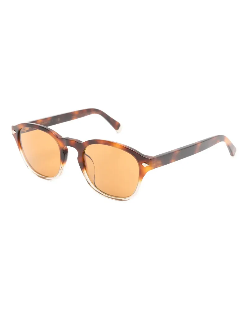 Brunello Cucinelli Women's Tortoiseshell-Effect Round-Frame Sunglasses Ss26 U Tortoiseshell