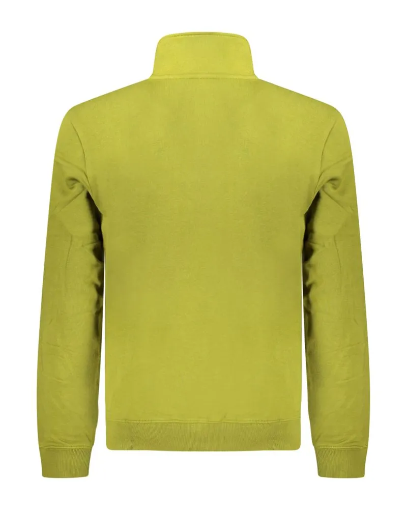 Napapijri Half-Zip Cotton Sweatshirt — Green Green