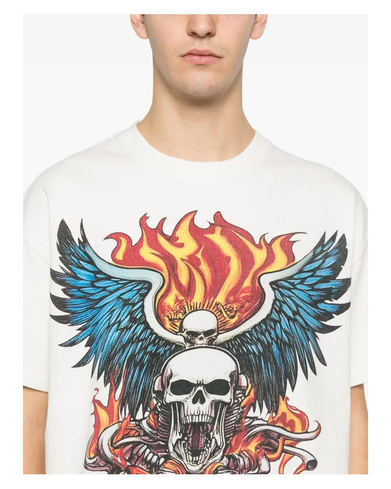 WHO DECIDES WAR Bone T-Shirt — White White