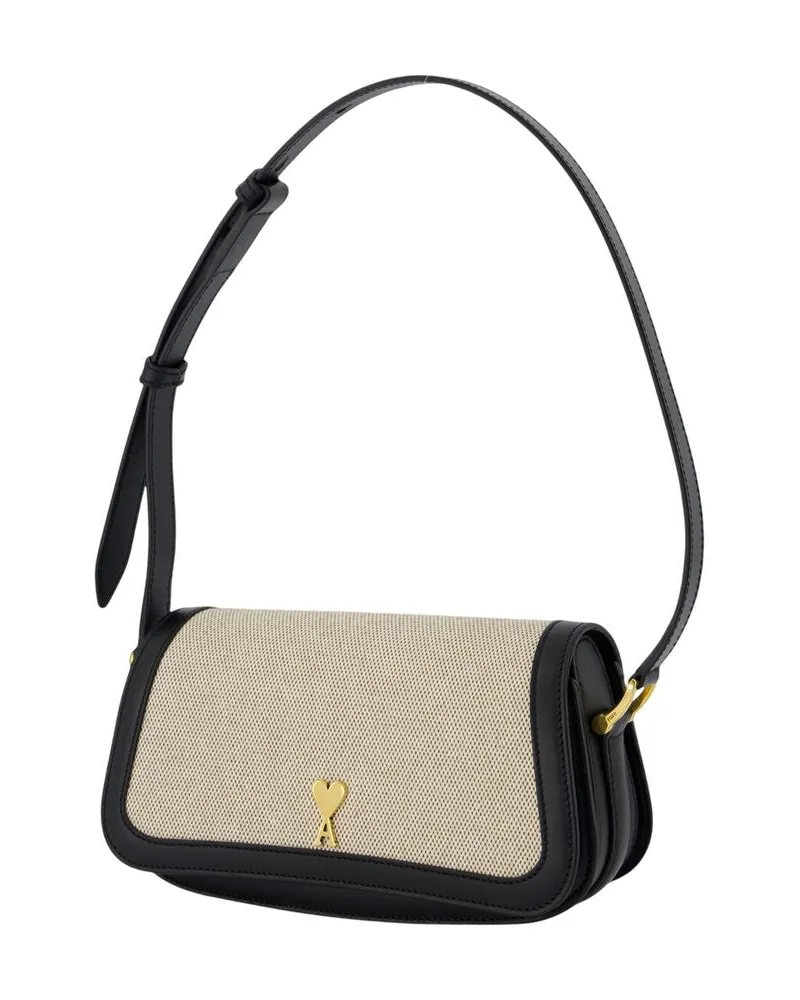 AMI Paris Women's Paris Shoulder Bag - Ami Canvas Multicolor Shoulder-Hobo-Bags Multicolor