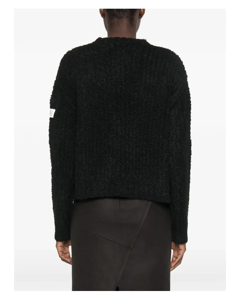 Maison Margiela Boucle Texture Sweater — Black Black