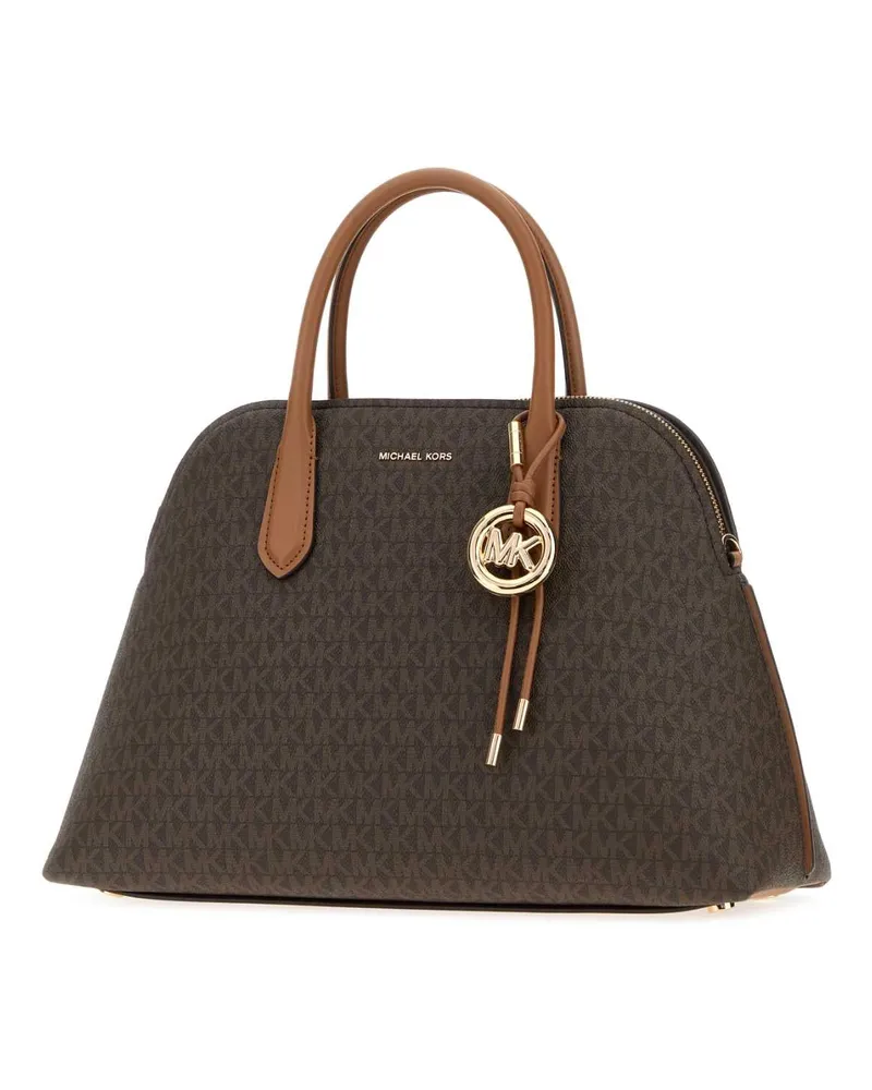 Michael Kors Women's Printed Canvas Freddie Shopping Bag Brnacorn Borse A Mano Brown