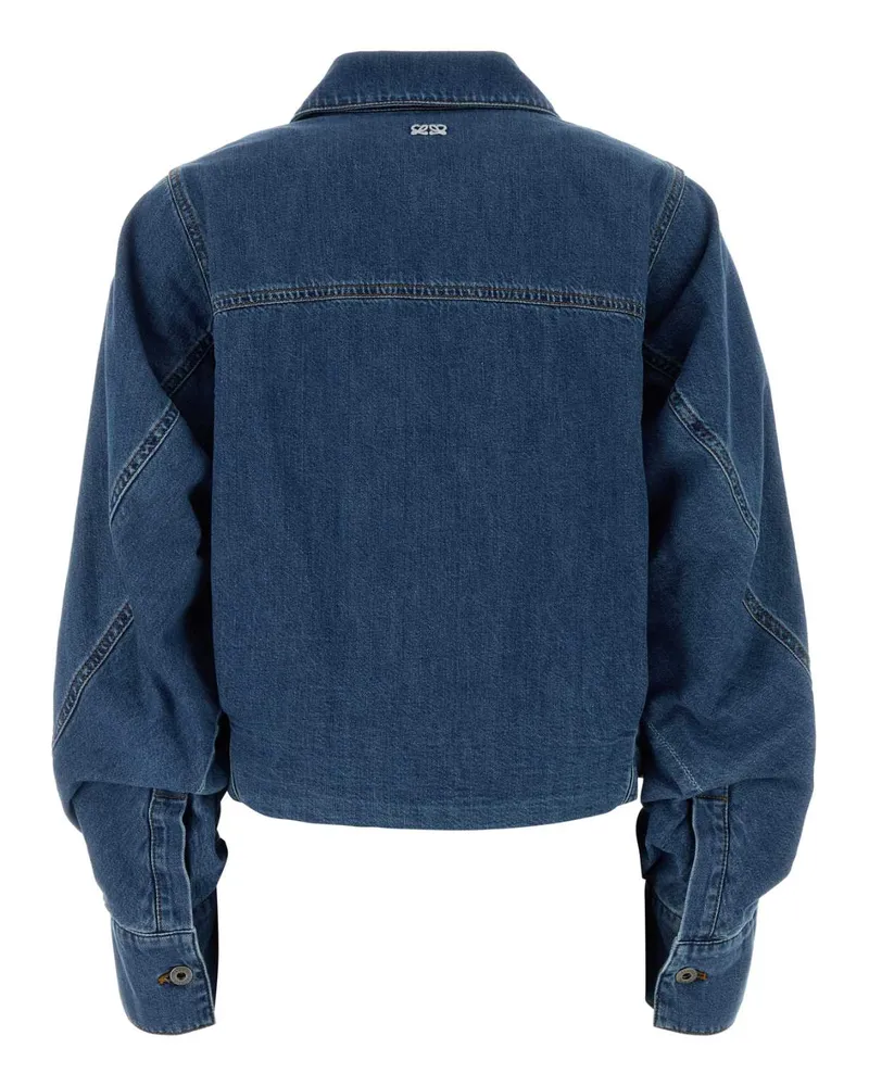 Loewe Women's Denim Jacket Light Blue Giubbini Blue