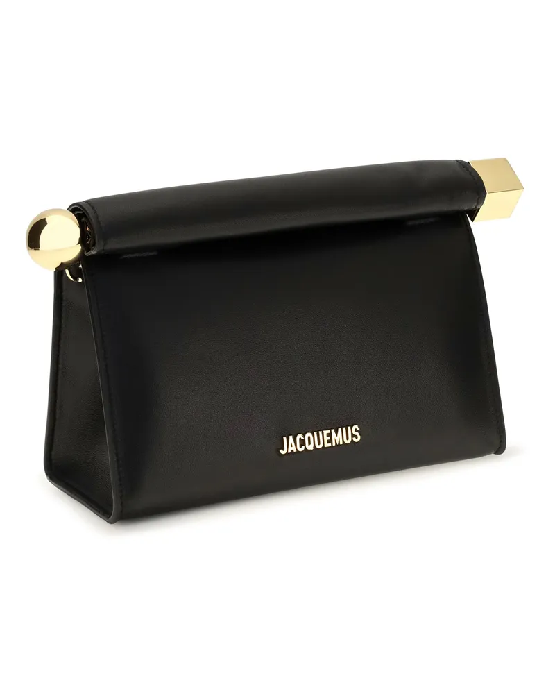 Jacquemus Women's Clutch Bag Le Sac Rond Carre Black Black