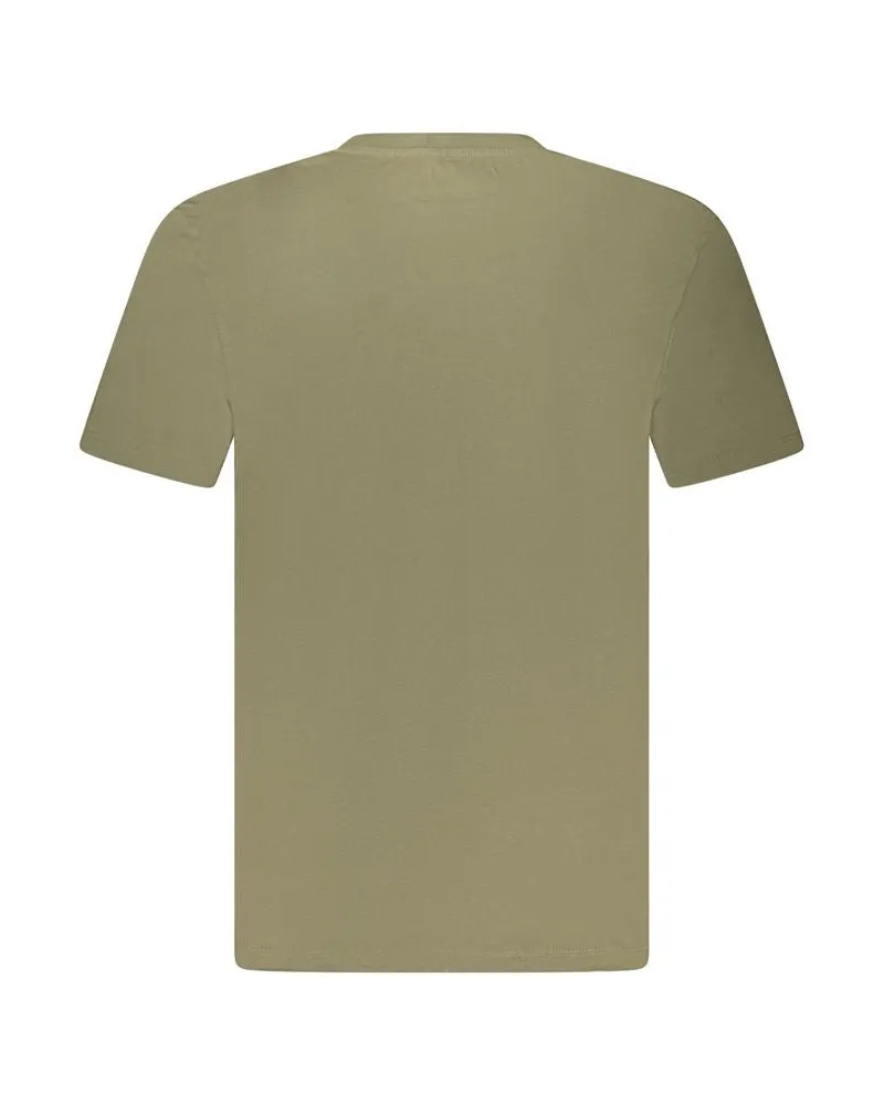Timberland Logo-Embroidered Organic Cotton T-Shirt — Green Green