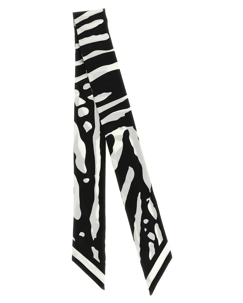 Dolce & Gabbana Women's Bicolor Silk Foulard Accessory Black