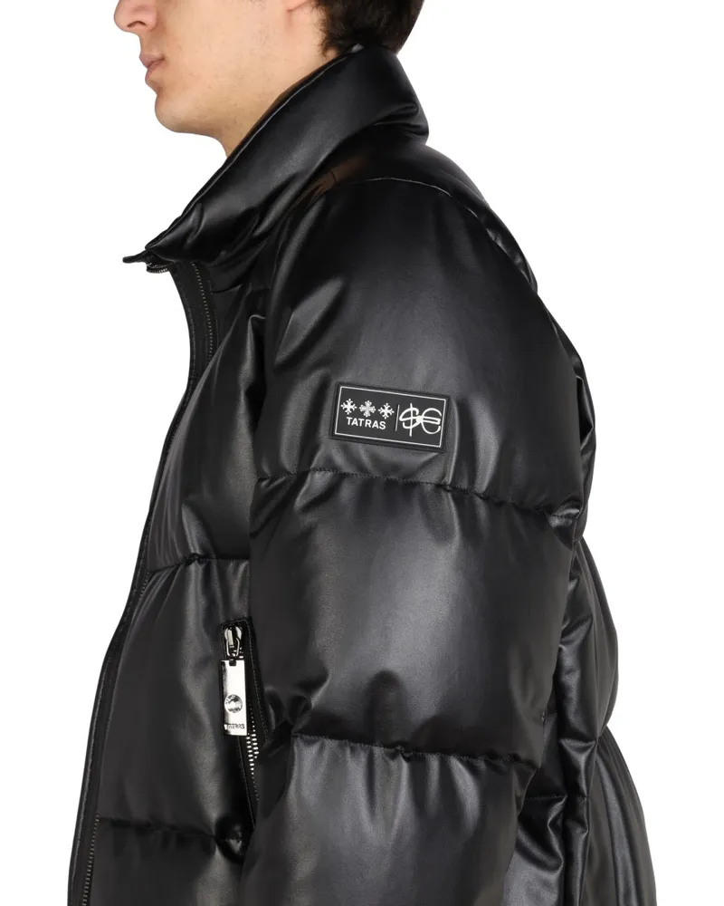 TATRAS Logo-Embroidered Down Jacket — Black Black