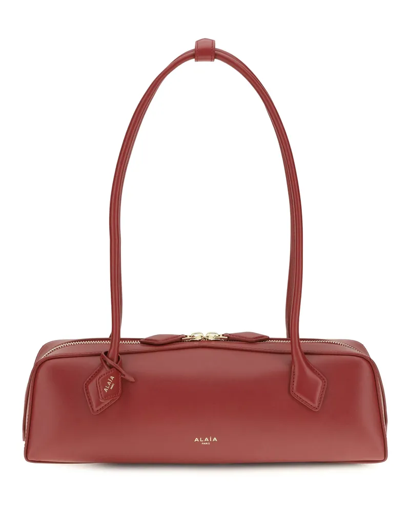 Alaïa Women's Shoulder Bag Le Teckel Carmine Red Calf Leather Red