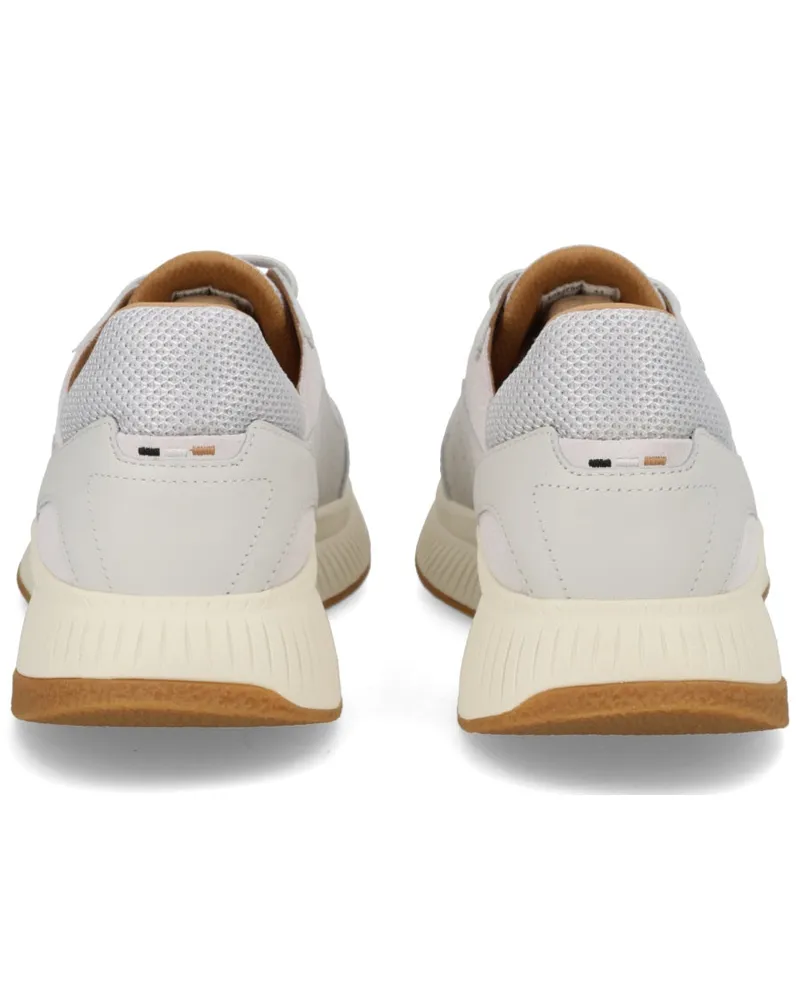HUGO BOSS Leather Sneaker — Gray Gray