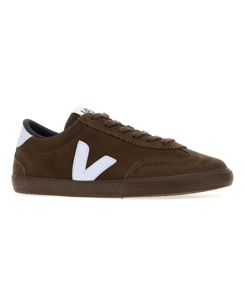 VEJA Women's Brown Suede Volley Sneakers Eagleswaneagle Brown