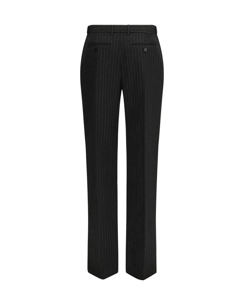 Alexander McQueen Women's Black Wool Oves Aries Dress Pants Black