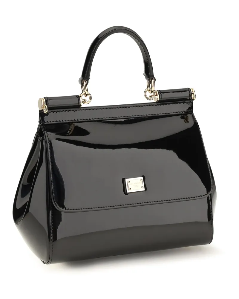 Dolce & Gabbana Sicily Shoulder Bag — Black Black