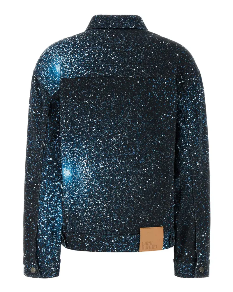 Giuseppe di Morabito Women's Printed Stretch Denim Jacket 89 Exterior: Cotton Elastane Giubbini Navy