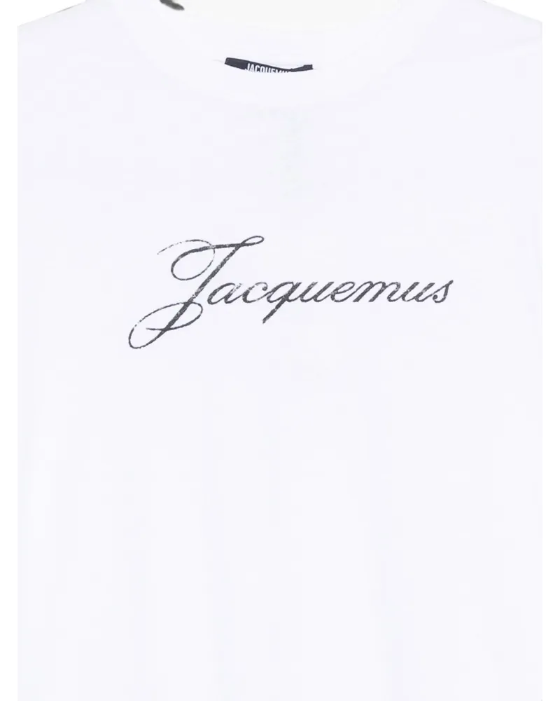 Jacquemus Logo Embroidered T-Shirt — White White