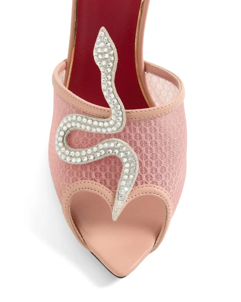 Valentino Garavani Coeur Vipère Mule — Pink Pink