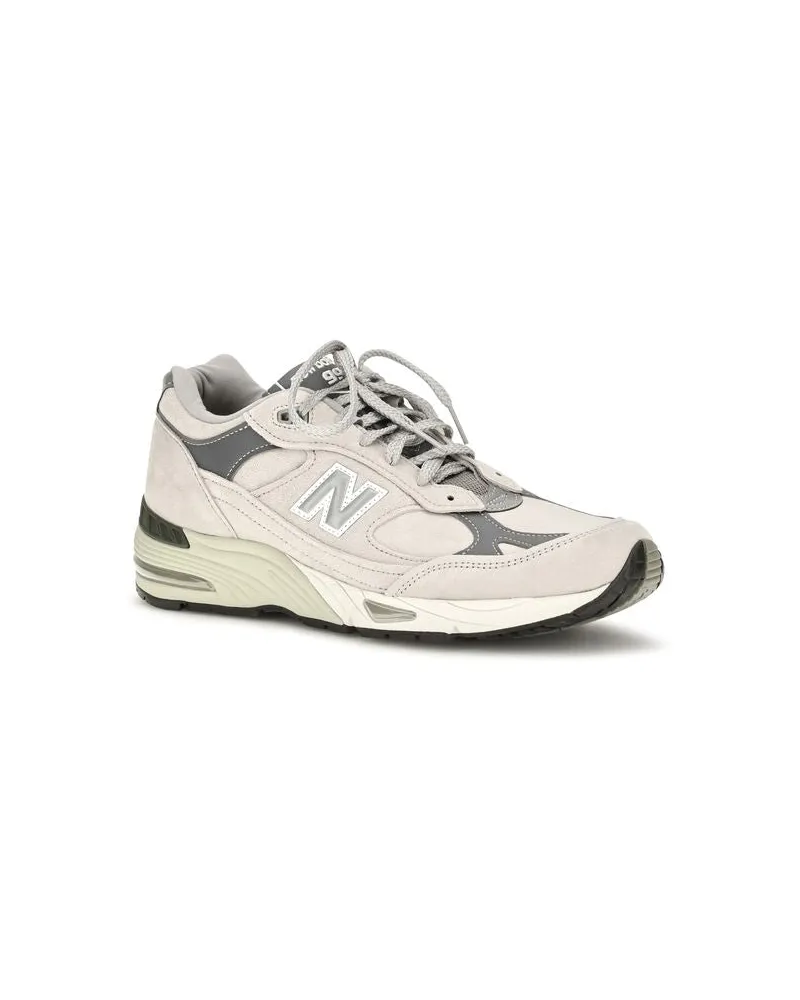 New Balance Suede Leather Sneakers — Gray Gray