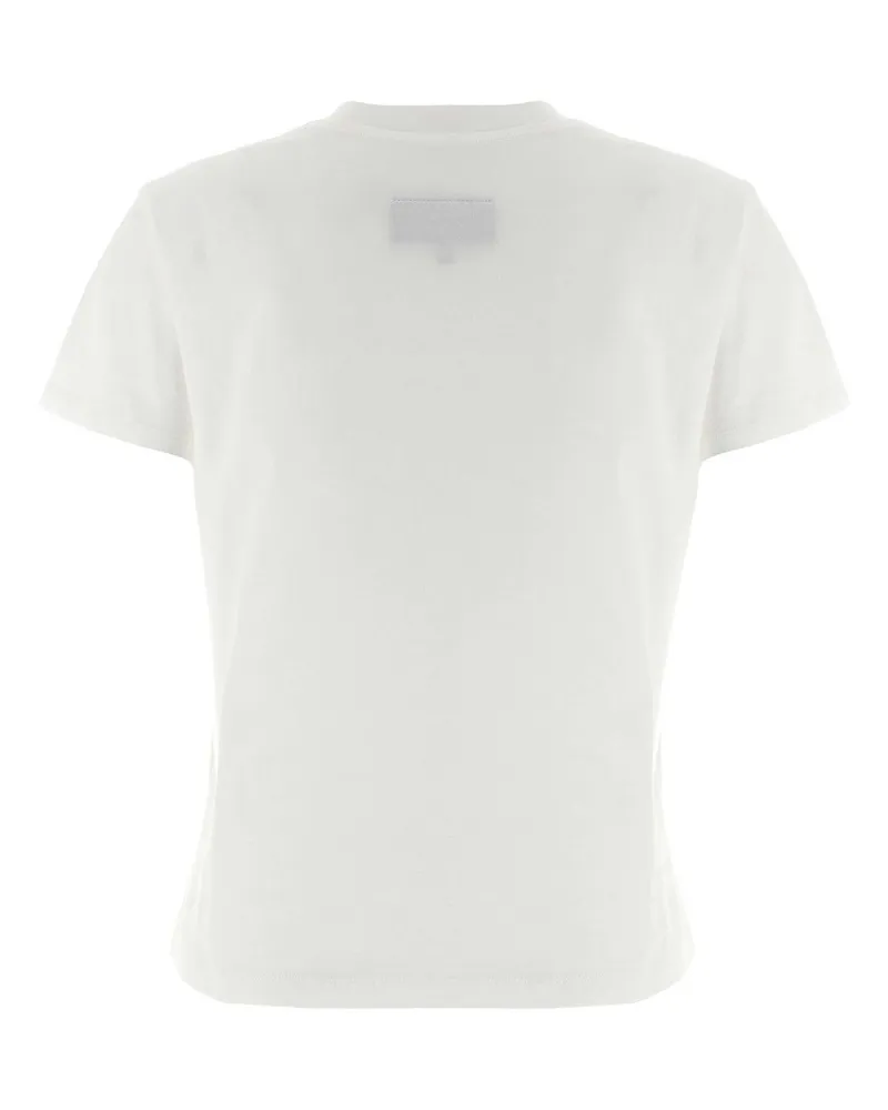 Maison Margiela Women's T-Shirt Numeric Off White T-Shirts & Jerseys White