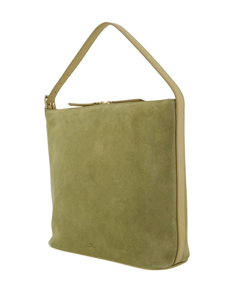 A.P.C. Women's Vera Shoulder Bag Green Calfskin Green