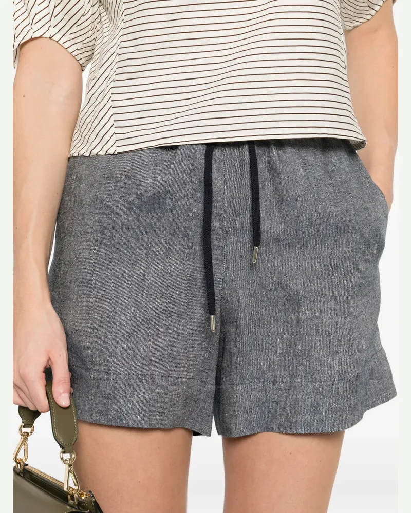Eleventy Women's Drawstring Shorts Ss26 W Gray