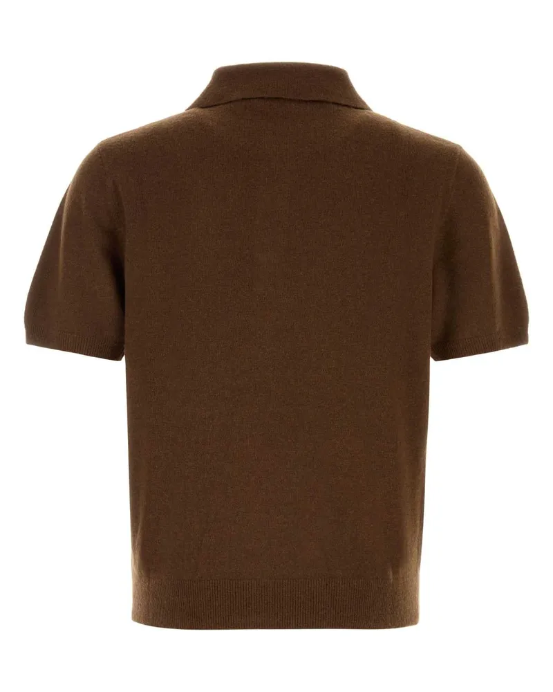 Entire Studios Sleeve Polo Shirt — Brown Brown