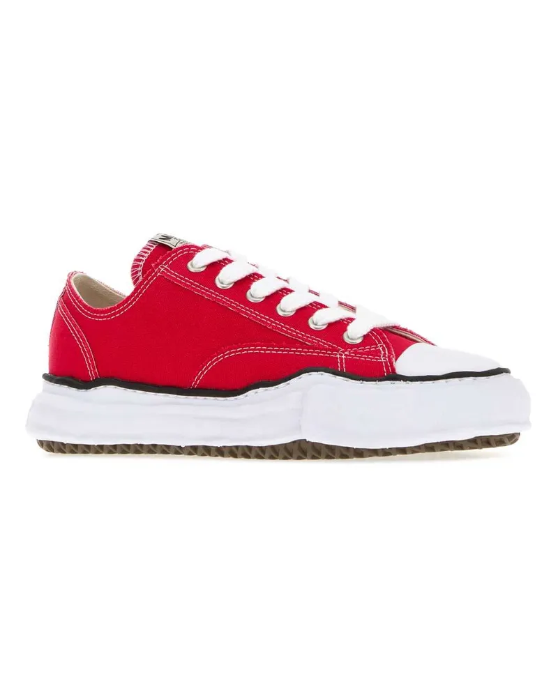 MIHARAYASUHIRO Men's Red Canvas Peterson Sneakers Red